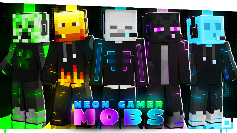 Neon Gamer Mobs Key Art