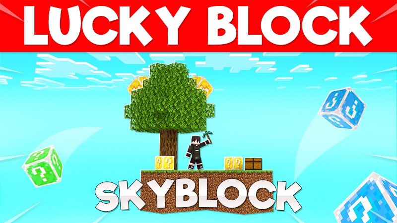 Lucky Block Skyblock Key Art