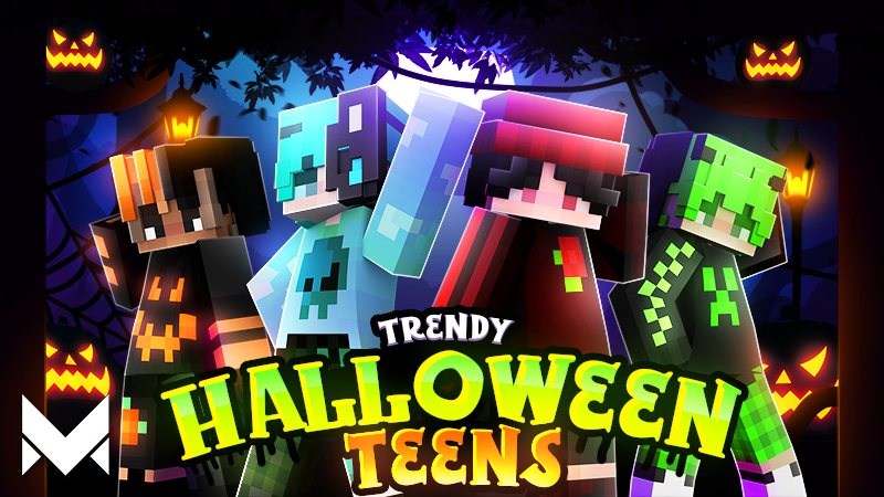 Trendy Halloween Teens Key Art