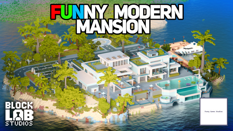 Funny Modern Mansion Key Art