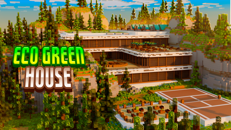 Eco Green House on the Minecraft Marketplace by Carper Creative
