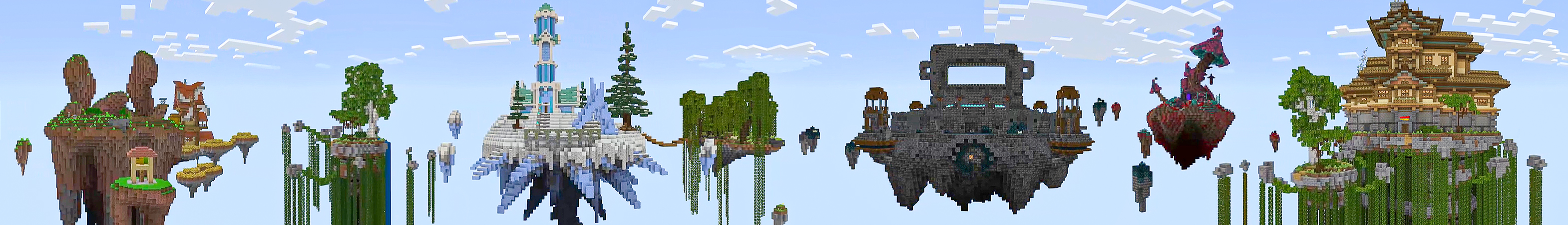 100 Hours Skyblock Panorama