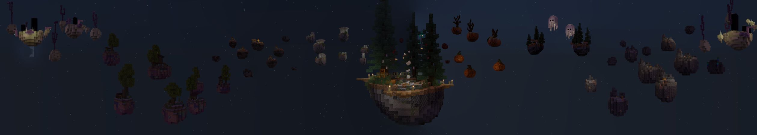 Halloween Skyblock Panorama