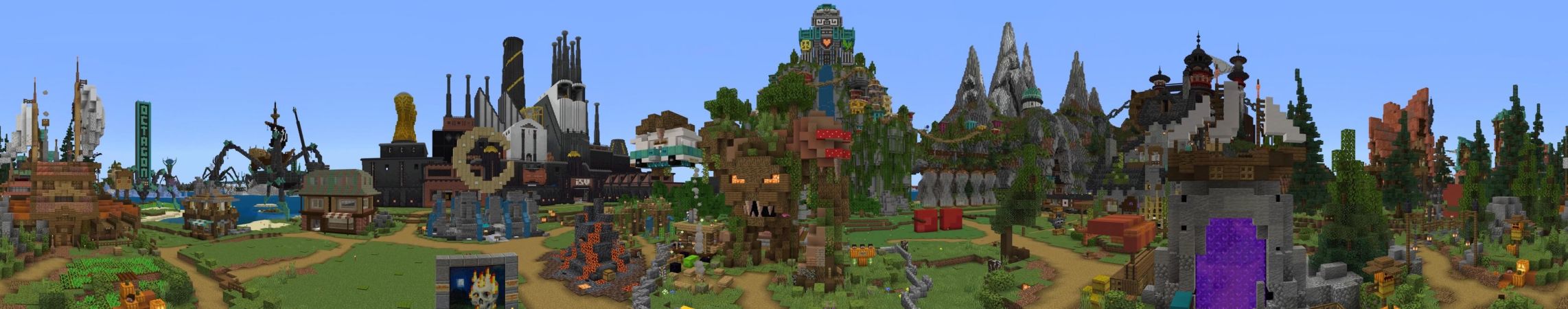 Hermitcraft Season 8 Map Panorama