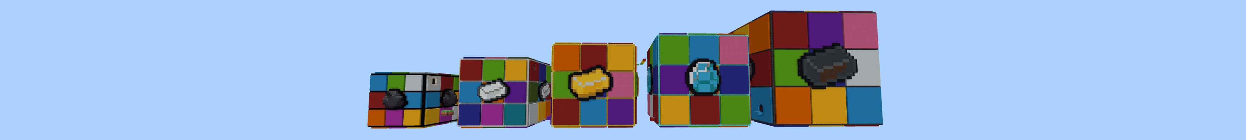 Rubik's Cube Parkour Panorama