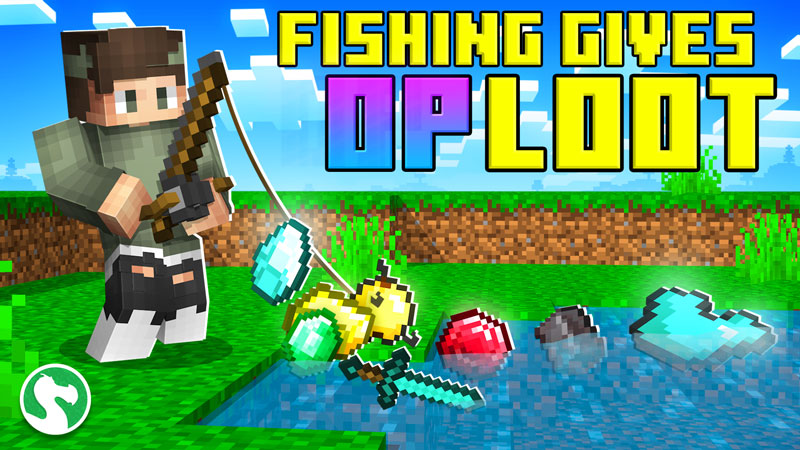 Fishing Gives OP Loot by Dodo Studios - Minecraft Marketplace