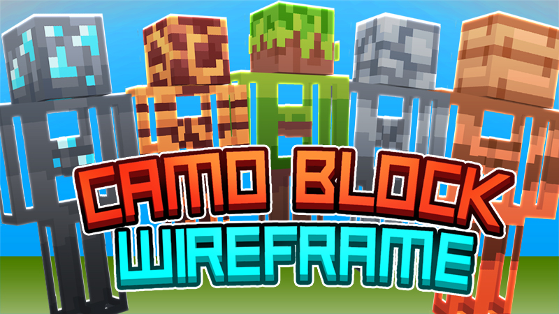 Camo Block Wireframe Key Art