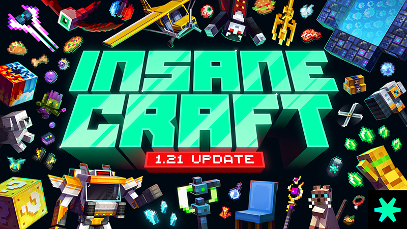 InsaneCraft Pack 1.6 Key Art