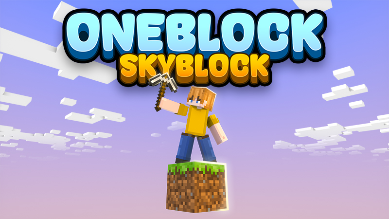 Oneblock Skyblock Key Art