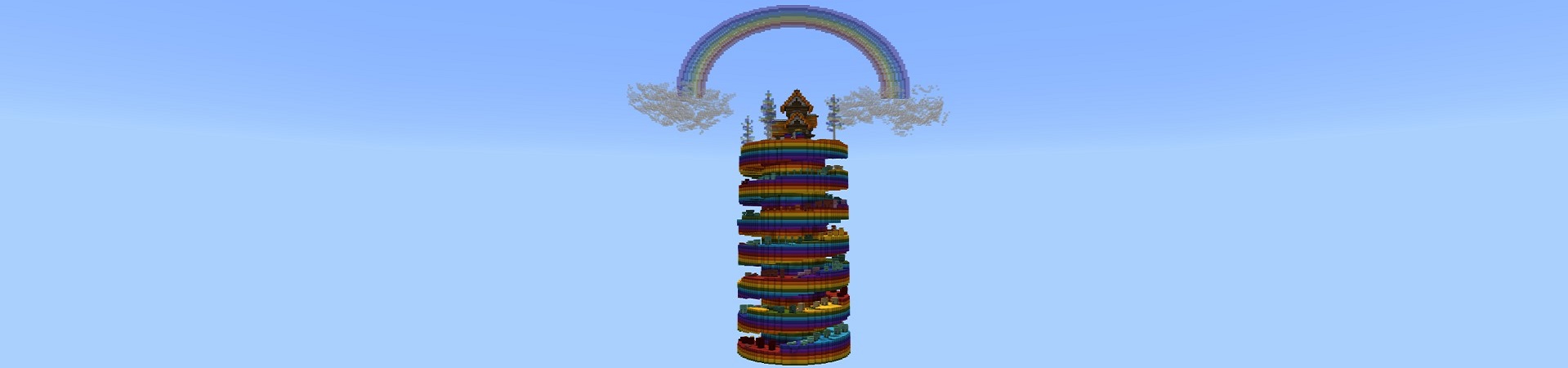 Rainbow Parkour Panorama