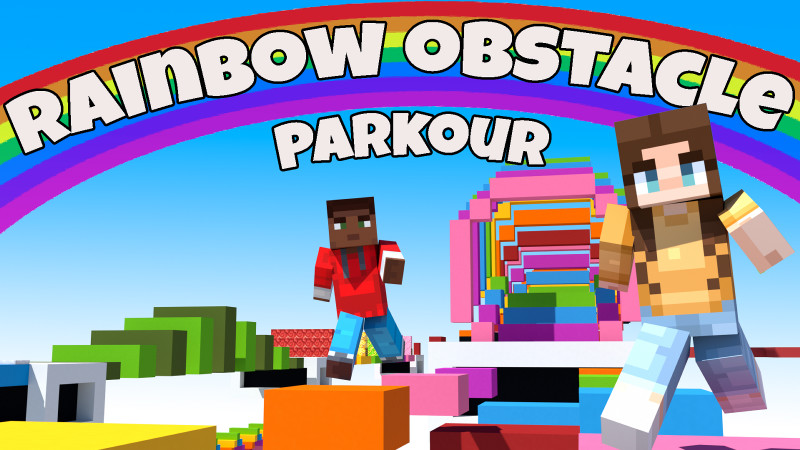 Rainbow Obstacle Parkour Key Art