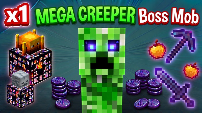 [OP SMP] 1x Mega Creeper Boss Mob Egg