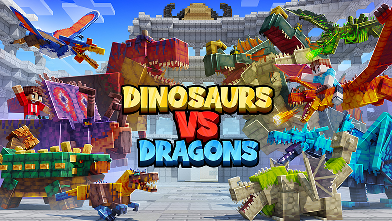 Dinosaurs VS Dragons Key Art