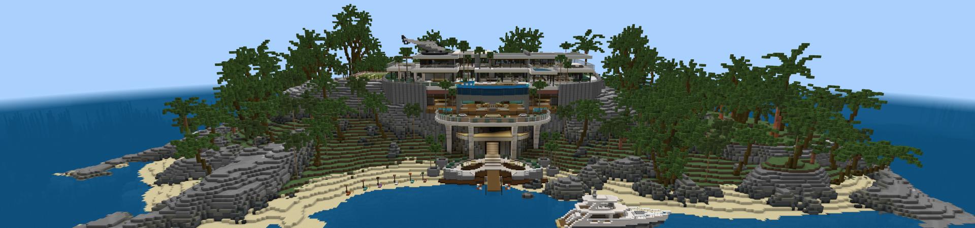 Modern Millionaire Mansion Panorama