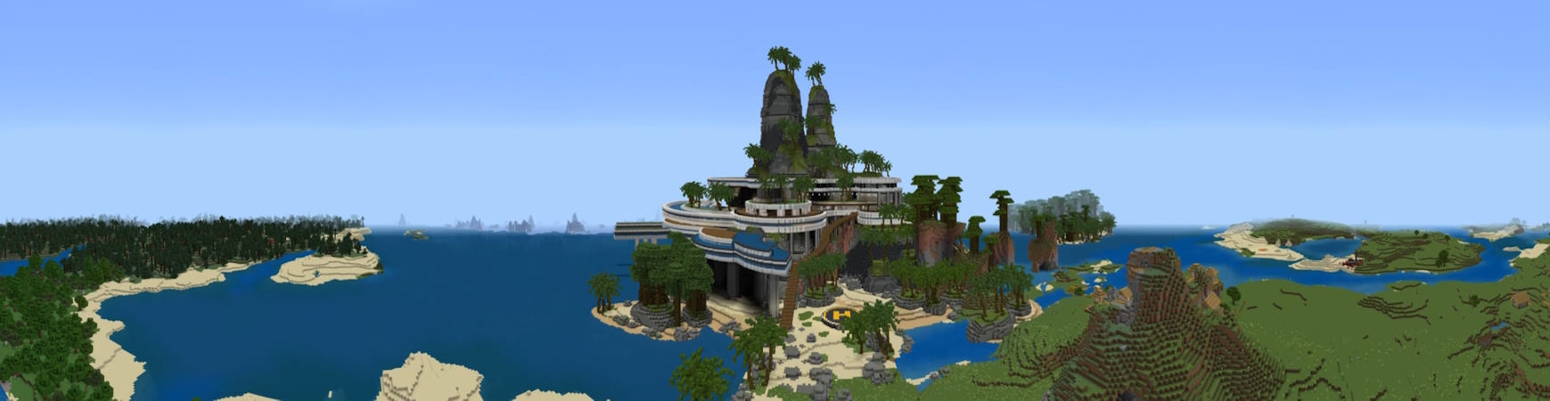 Millionaire Island Mansion Panorama