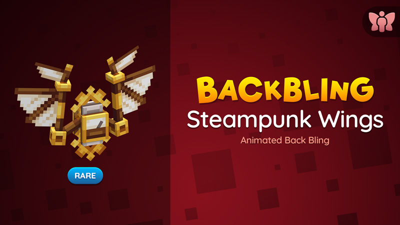 Steampunk Wings Back Bling Key Art