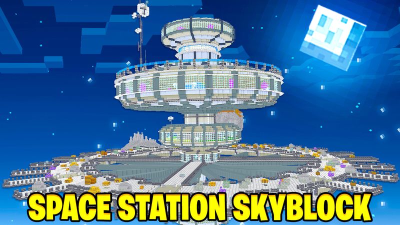 Space Station Skyblock Key Art