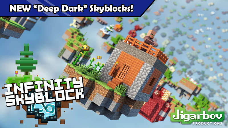 Infinity Skyblock Key Art