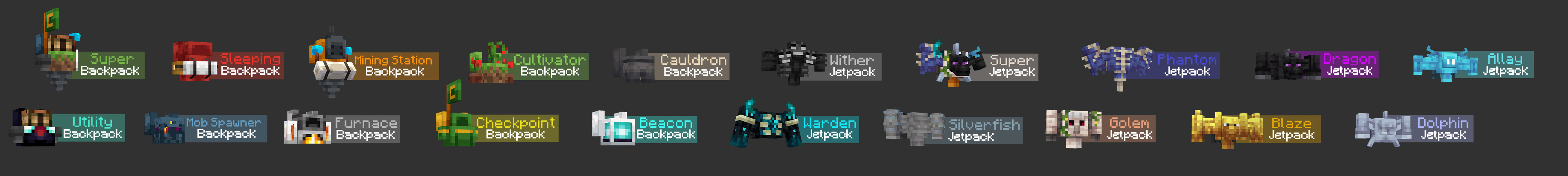 Backpacks and Jetpacks Add-on Panorama