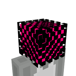 Neon Checkered Head Key Art