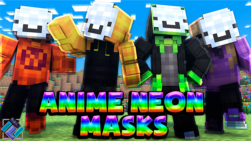 Anime Neon Masks Key Art