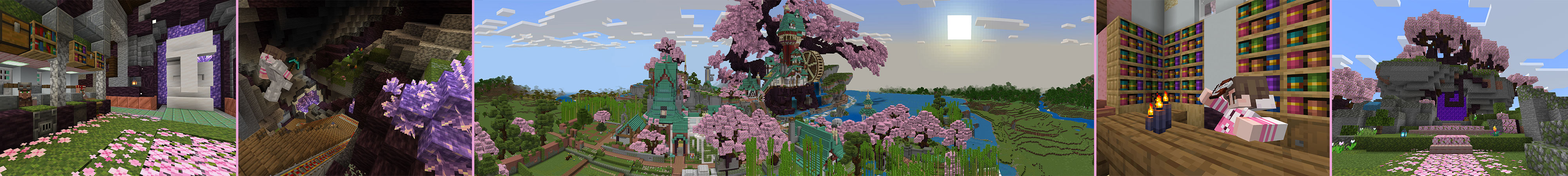 Cherry Blossom Treehouse Panorama
