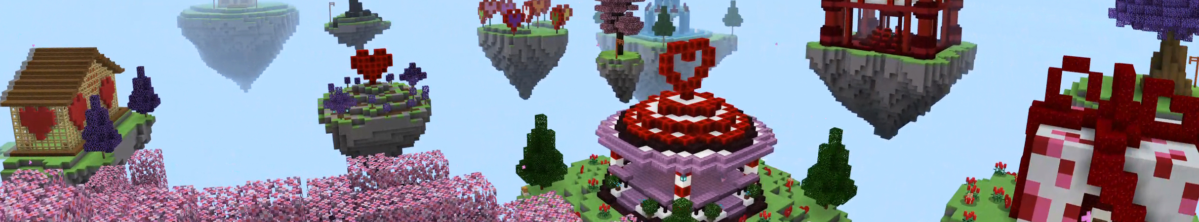 SkyBlock Lucky Hearts Panorama