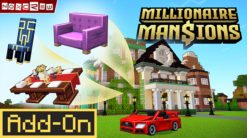Millionaire Mansions Add-On Key Art