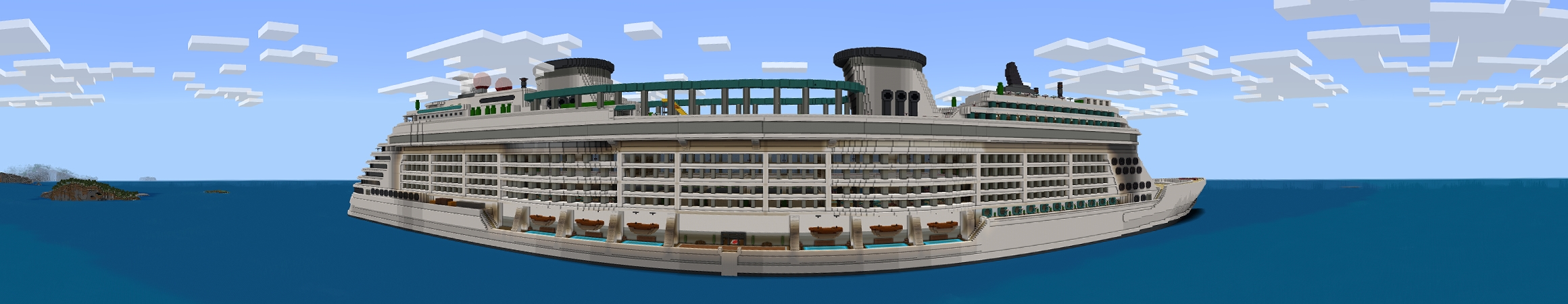 Luxury Cruise Ship Panorama