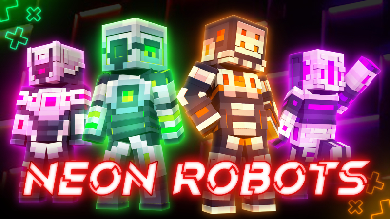 Neon Robots Key Art