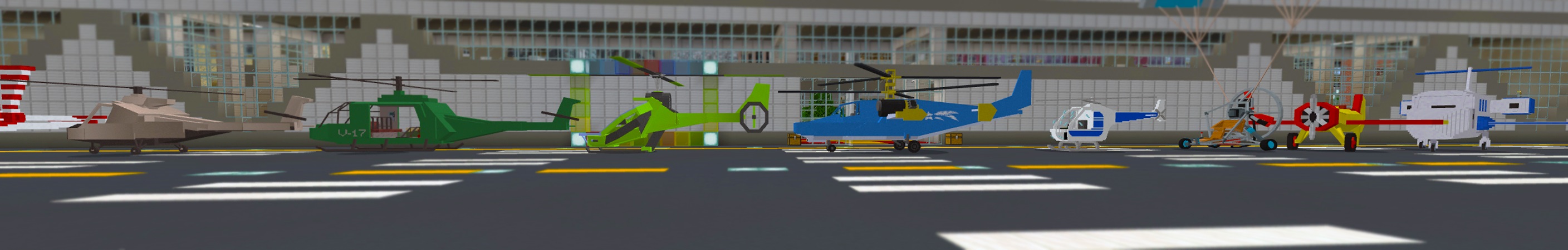Helicopters panorama