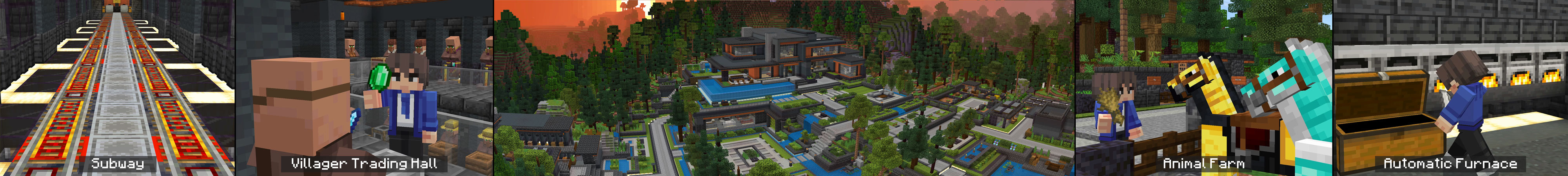 Black Modern House Panorama