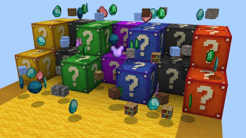 Lucky Block Dimension in Minecraft Marketplace
