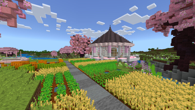 Cherry Blossom Suburban Home by CrackedCubes