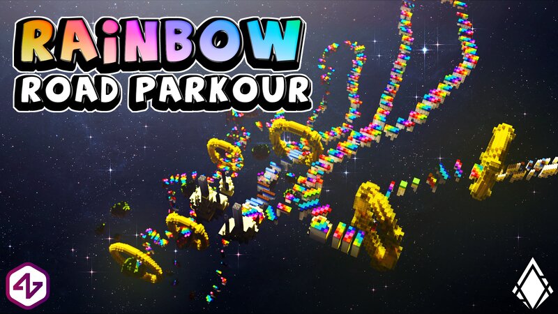 Parkour Rainbow Road Key Art