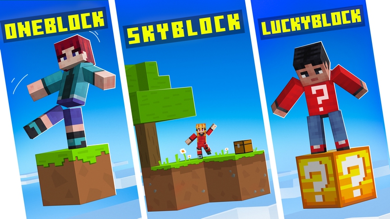 One Block Sky Block [?] Key Art