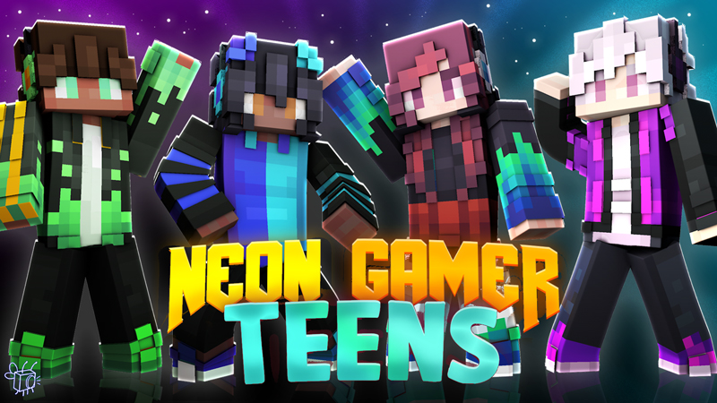 Neon Gamer Teens Key Art