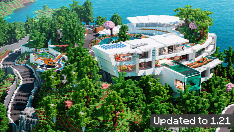 Modern Hill Mansion Key Art