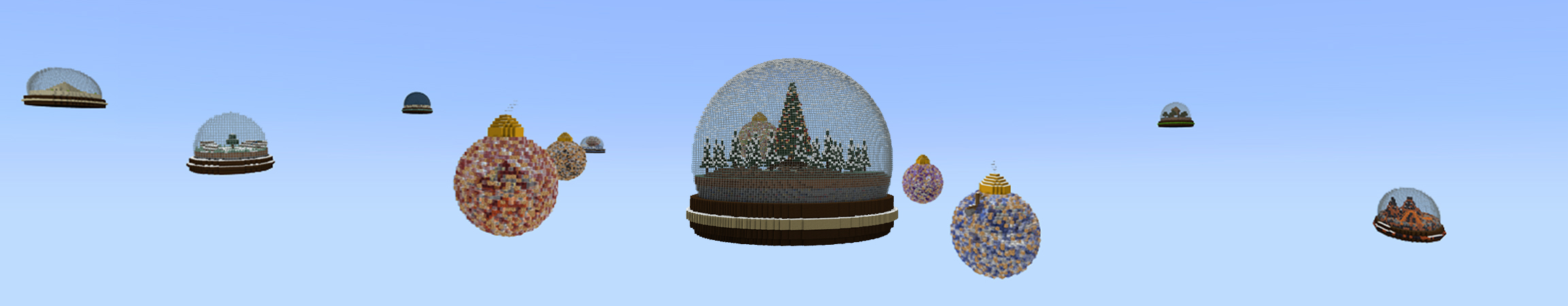 Holiday Skyblock panorama