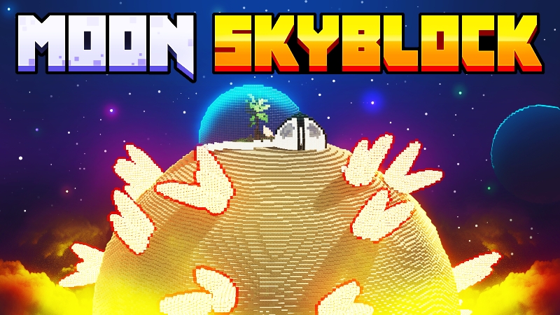 Moon Skyblock Key Art