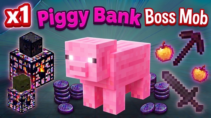[OP SMP] 1x Piggy Bank Boss Mob Egg