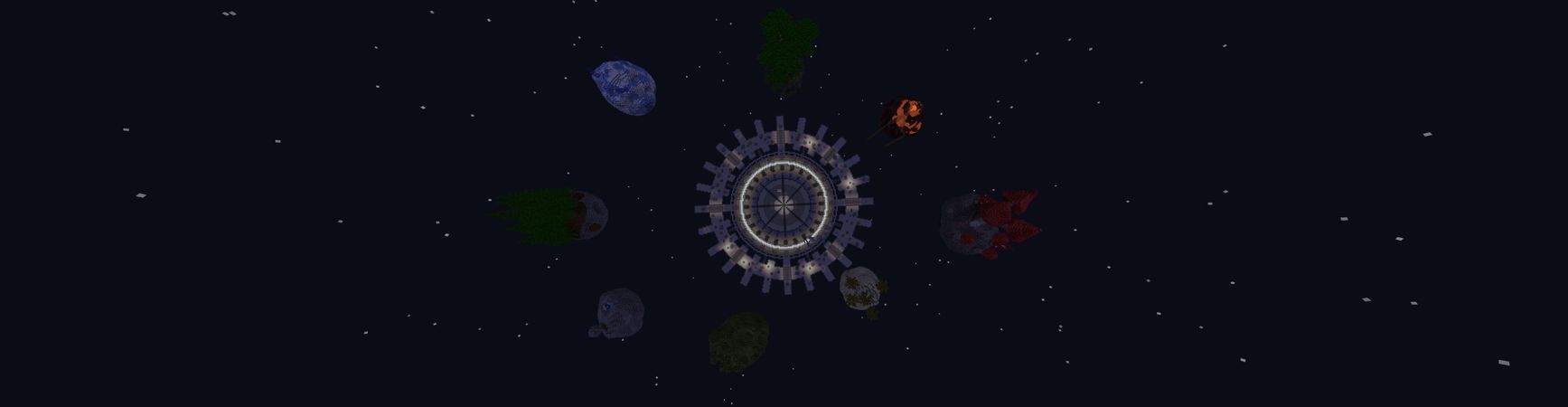 Space Station Skyblock Panorama