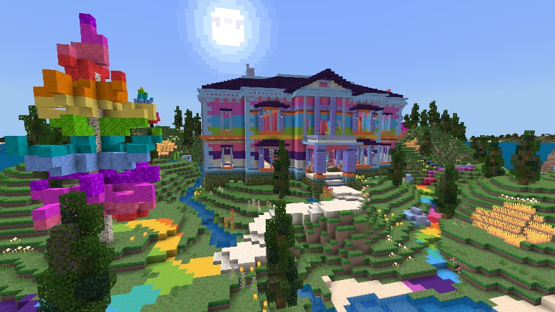 Rainbow Mansion by Tetrascape (Minecraft Marketplace Map) - Minecraft ...