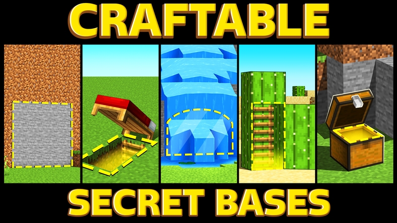 Craftable Secret Bases on the Minecraft Marketplace by Cubed Creations
