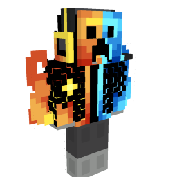 Creeper Fire Ice Hood on the Minecraft Marketplace by Yeggs