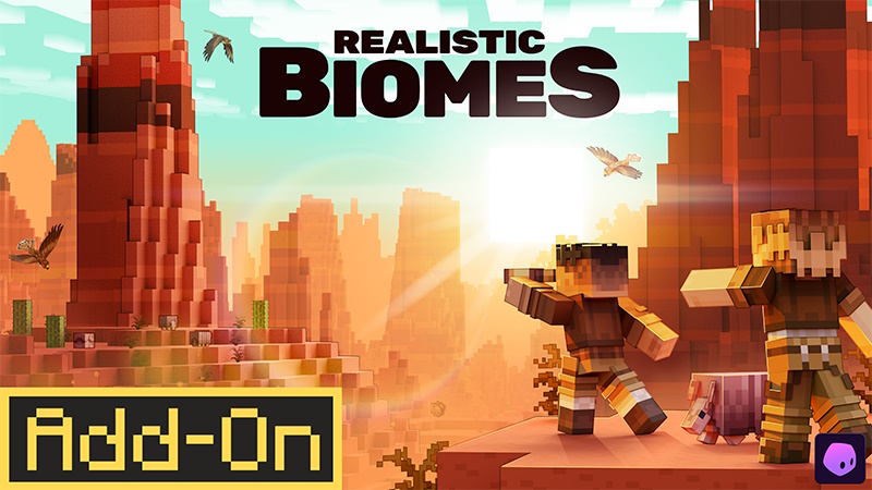 Realistic Biomes 1.2.2 Add-On Key Art