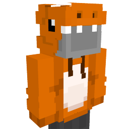 Orange Dinosaur Hoodie Key Art