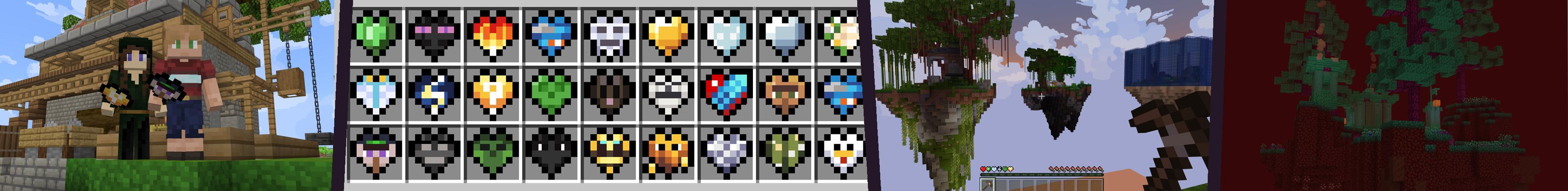 Skyblock Custom Hearts Panorama