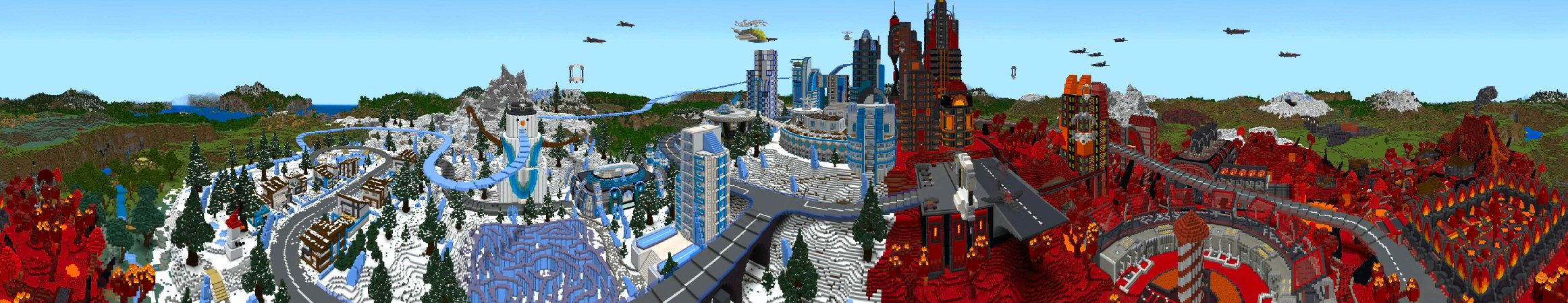 Ice Fire City Panorama