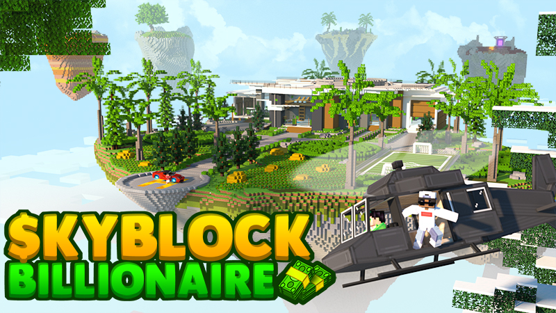 Skyblock Billionaire Key Art